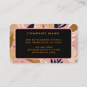 Blush Pink Gold Boho laat modern Collectie achter Visitekaartje (Achterkant)