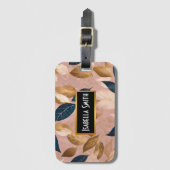 Blush Pink Gold Boho laat populair Collectie achte Bagagelabel (Voorkant (verticaal))