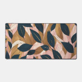 Blush Pink Gold Boho laat trendy Collectie achter Bureaumat (Voorkant)