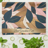 Blush Pink Gold Boho laat trendy Collectie achter Theedoek (Gevouwen)