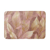Blush Pink Gold Boho Modern Leaves Collectie Badmat (Voorkant)