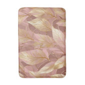 Blush Pink Gold Boho Modern Leaves Collectie Badmat (Voorkant Verticaal)