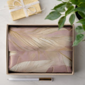 Blush Pink Gold Boho Modern Leaves Collectie Tissuepapier (Geschenk)