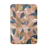 Blush Pink Gold Boho Popular Leaves Collectie Badmat (Voorkant Verticaal)