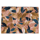 Blush Pink Gold Boho Popular Leaves Collectie Groot Cadeauzakje (Achterkant)