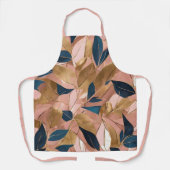 Blush Pink Gold Boho Popular Leaves Collectie Schort (Voorkant)