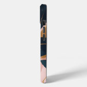 Blush Pink Gold Boho Trendy Leaves Collectie Case-Mate iPhone Case (Achterkant / Links)