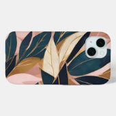 Blush Pink Gold Boho Trendy Leaves Collectie Case-Mate iPhone Case (Achterkant (horizontaal))
