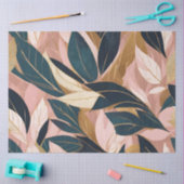 Blush Pink Gold Boho Trendy Leaves Collectie Tissuepapier (Craft)