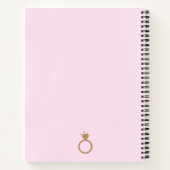 Blush Pink Gold Bridal Wedding Planner Future Mrs. Notitieboek (Achterkant)