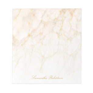Blush Pink Gold Brown Elegant Marble Notitieblok