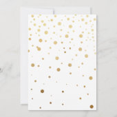 Blush Pink Gold Brunch & Bubbly Vrijgezellenfeest Kaart (Achterkant)