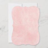 Blush Pink Gold Burgundy Bloemenmeisje Baby shower Kaart (Achterkant)