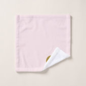 Blush Pink Gold Chic Monogram Initiaal Bad Handdoek (Wasdoekje)