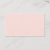 Blush Pink & Gold Chique bruiloft Bezoek onze webs Informatiekaartje (Achterkant)