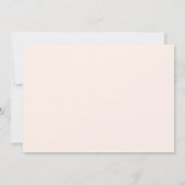 Blush Pink & Gold Confetti Script Surprise Party Kaart (Achterkant)