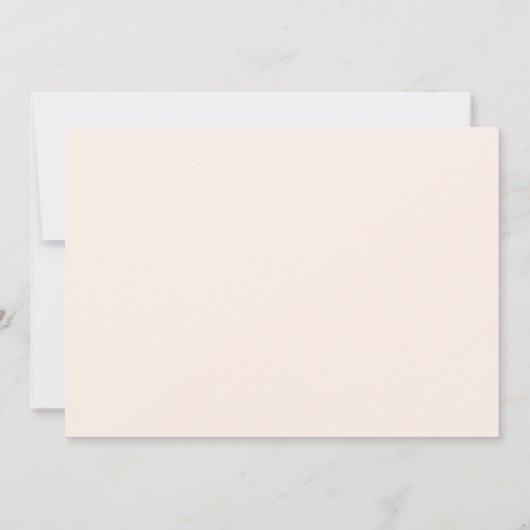 Blush Pink & Gold Confetti Script Surprise Party Kaart (Achterkant)