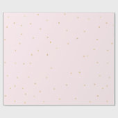 Blush Pink Gold Confetti Sparkle Cadeaupapier (Vlak)