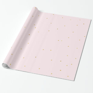 Blush Pink Gold Confetti Sparkle Cadeaupapier