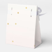 Blush Pink Gold Confetti Sparkle Ombre Bedankdoosjes (Achterkant)