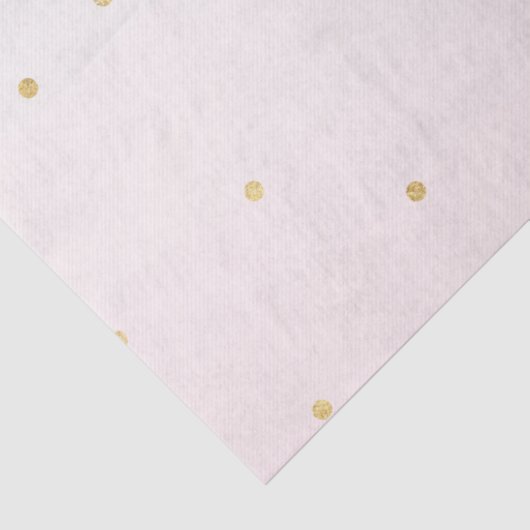 Blush Pink Gold Confetti Sparkle Ombre Tissuepapier (Detail)