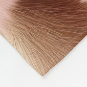 Blush Pink Gold Cowgirl Koeienhuid Fleece Deken (Hoek)