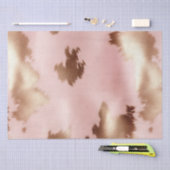 Blush Pink Gold Cowgirl Koeienhuid Tissuepapier (Craft)