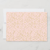 Blush Pink Gold Dust First Heilige Communfoto Kaart (Achterkant)