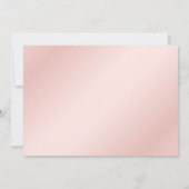 Blush Pink Gold Elegant Modern Wedding Save The Date (Achterkant)