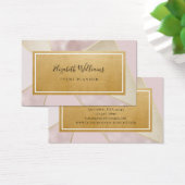 Blush Pink Gold Event Planner Visitekaartje (Bureau)