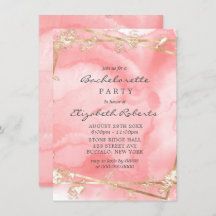 Blush Pink Gold Fairytale Bachelorette Party Uitno