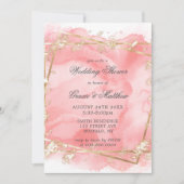 Blush Pink Gold Fairytale Wedding Shower nodigt u (Voorkant)