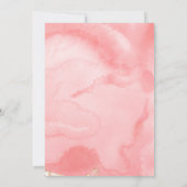 Blush Pink Gold Fairytale Wedding Shower nodigt u (Achterkant)
