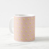 Blush Pink Gold Faux Folie Hartelijk dank Koffiemok (Voorkant links)