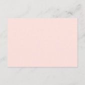 Blush Pink Gold Faux Glitter Baby shower Book Informatiekaartje (Achterkant)