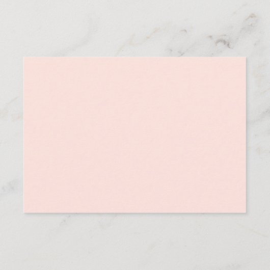 Blush Pink Gold Faux Glitter Baby shower Book Informatiekaartje (Achterkant)