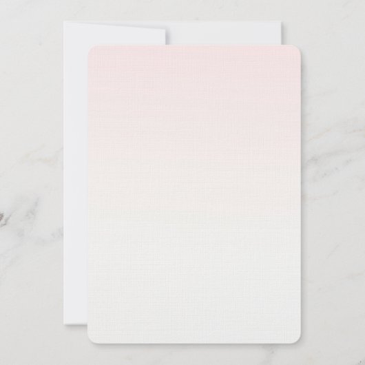 Blush Pink Gold Faux Glitter Sparkle Kaart (Achterkant)