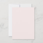 Blush Pink Gold Floral Lijst 3x5 Note Kaart (Achterkant)