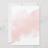 Blush Pink Gold Floral Waterverf Rozen Weddenschap Kaart (Achterkant)