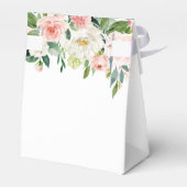 Blush Pink Gold Floral Wedding Elegant Bedankdoosjes (Achterkant)