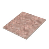 Blush Pink Gold Ginkgo Leaves Elegant Botanical 4 Tegeltje (Zijkant)