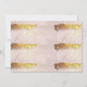 Blush Pink & Gold Glam Script Save The Date (Achterkant)