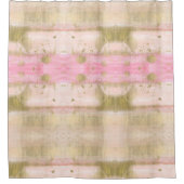 Blush Pink Gold Glam-Waterverf Hallo prachtig Douchegordijn (Voorkant)