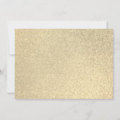 Blush Pink Gold Glitter Eenvoudige Graduation Part Kaart (Achterkant)