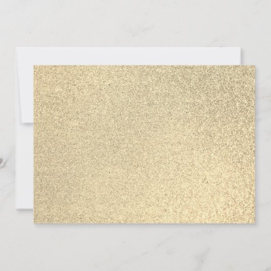 Blush Pink Gold Glitter Eenvoudige Graduation Part Kaart (Achterkant)