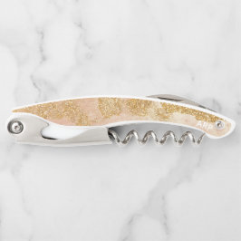 *~* Blush Pink Gold Glitter  Kurkentrekker