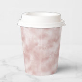 Blush Pink Gold Glitter Love Papieren Bekers (Rechts)