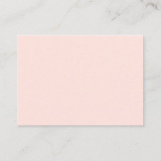Blush Pink Gold Glitter Luier Raffle Ticket Informatiekaartje (Achterkant)