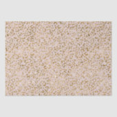 Blush Pink Gold Glitter Luipaard Print Tissuepapier (Voorkant)