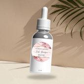 Blush Pink Gold Glitter Marmeren Agaat Product Lab Ronde Sticker